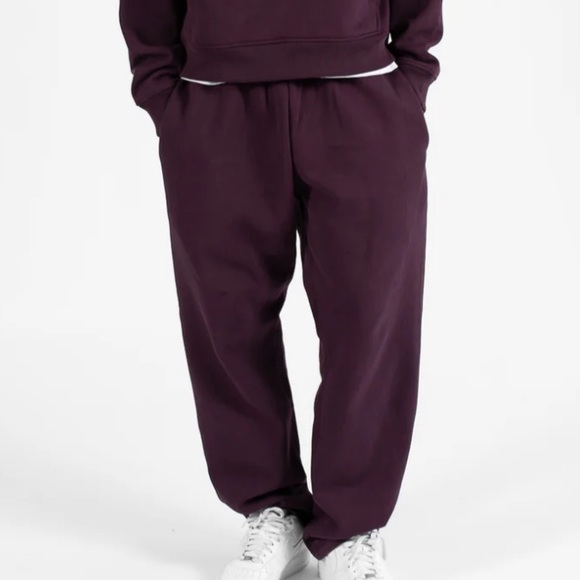 Hours Open Bottom Sweatpants Wine XL New With Tags - Picture 1 of 6